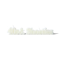 40s & Shorties Text Logo Candle – unscented soy wax candle shaped in brand logo