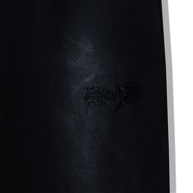 Close-up of 40s & Shorties Faded Logo Sweats – tonal embroidered leg logo on washed fleece