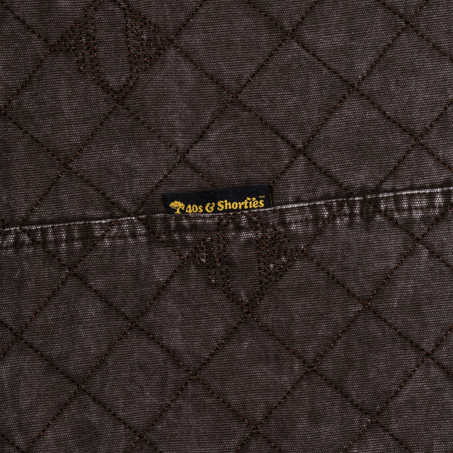 Close-up of 40s & Shorties tag on side seam of Foreman Carpenter Pants