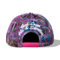 Mesh back of pink Holyspirit Hat with “God Loves 40s & Shorties” embroidery