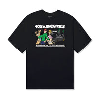 Full front view of the Charge It Tee with “Charge It 2 Tha Game” cartoon artwork.