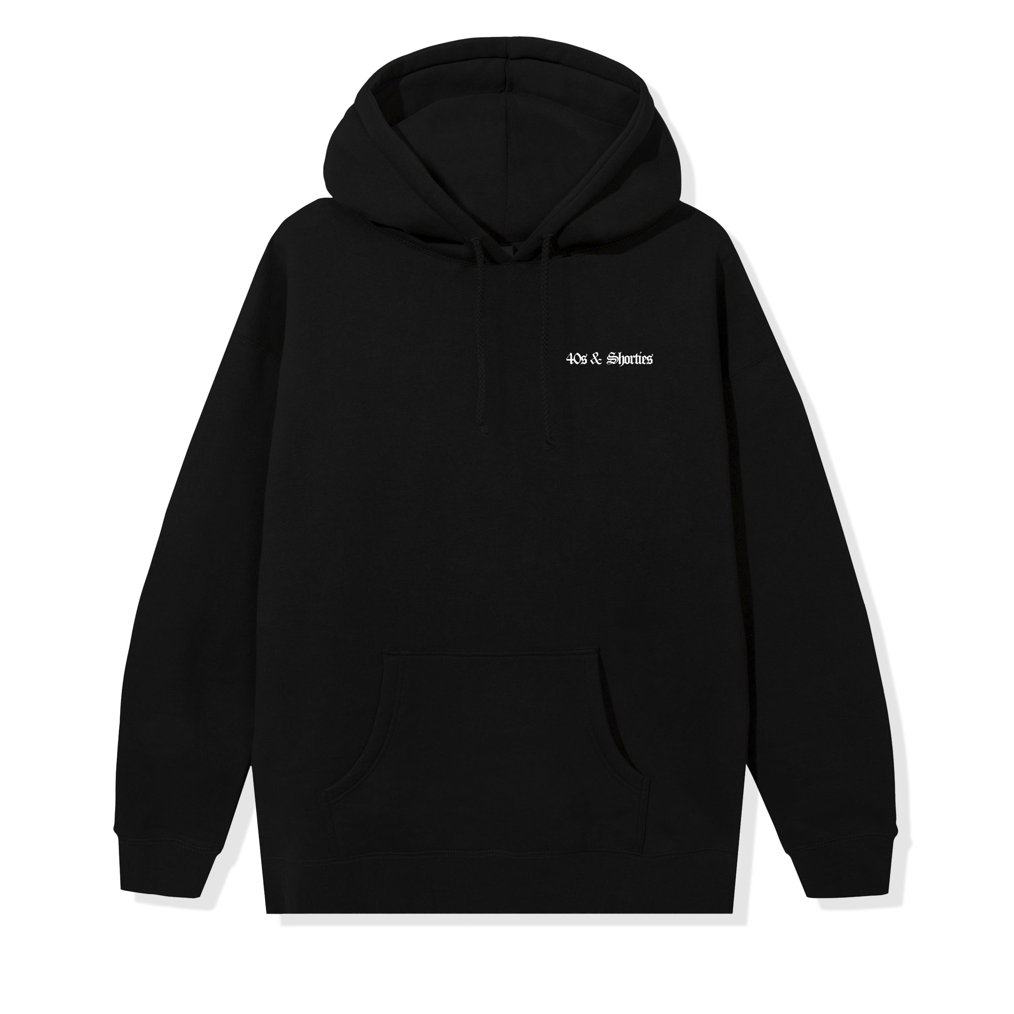 OG Text Logo Hoodie – Black | 40s & Shorties