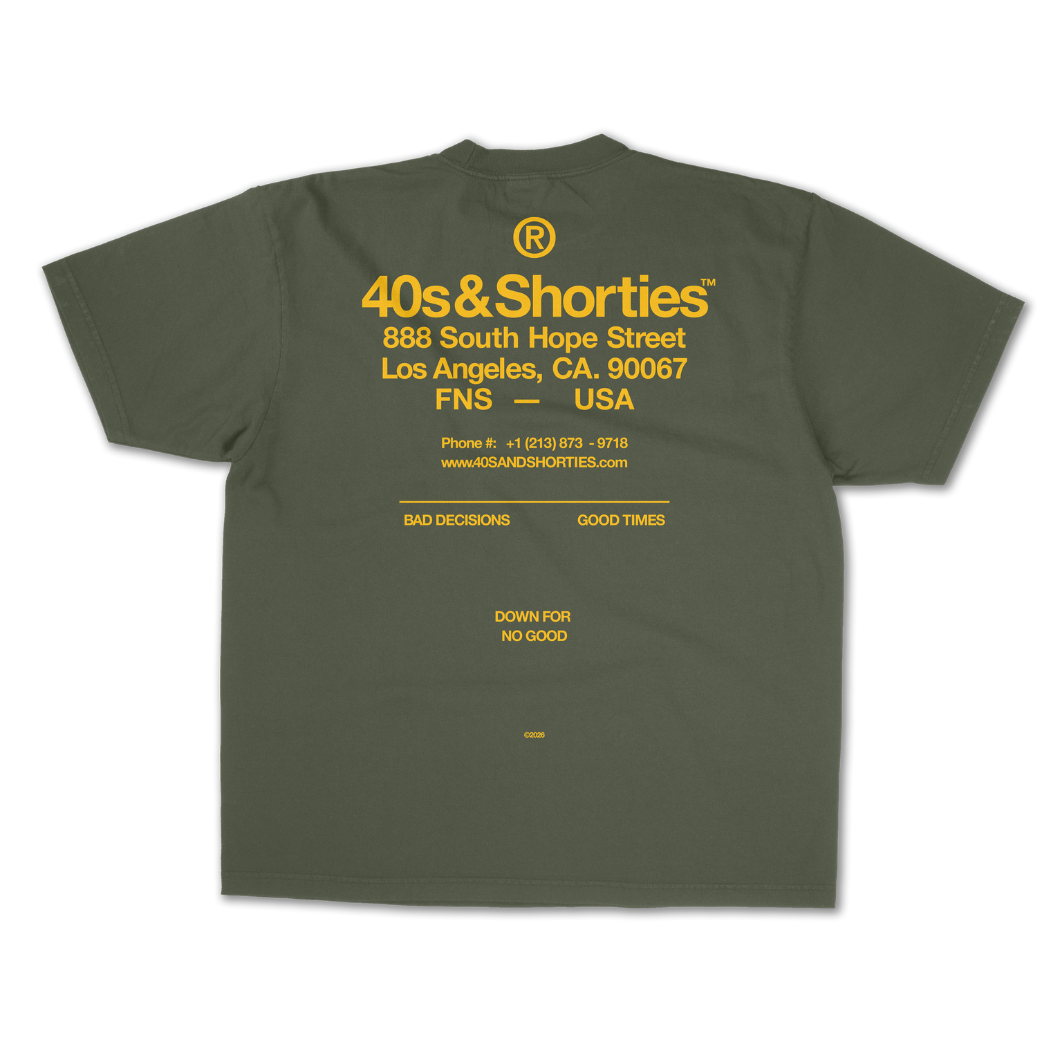 Down For No Good Tee Grey