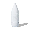 Front view of 40s & Shorties white ceramic 40oz incense chamber bottle
