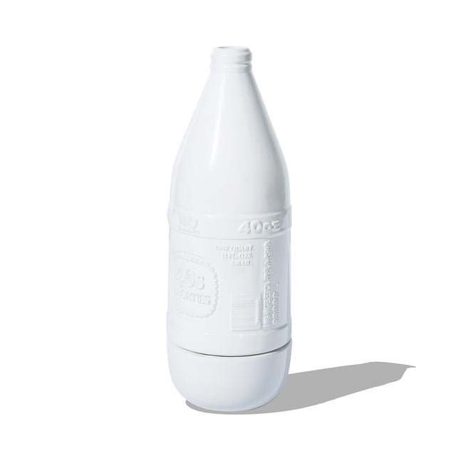 Side view showcasing embossed 40s & Shorties branding on the incense chamber
