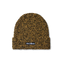 Maguire Beanie Coyote by 40s & Shorties – speckled knit front view