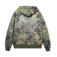 Back view of 40s & Shorties Angel Wings Hoodie Camo – rhinestone wing graphic