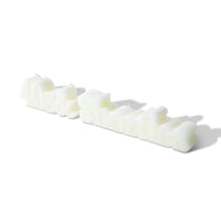 Text Logo Candle by 40s & Shorties – two-piece soy wax candle set in logo shape
