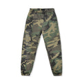 40s & Shorties Rhinestone Sweatpants Camo – fleece pants with rhinestone logo detail front view