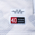 Detail of Jackson Jersey Sweater – woven 40s & Shorties performance label on mesh shell