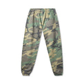 Back view of 40s & Shorties Rhinestone Sweatpants Camo – elastic cuffs and snap pocket