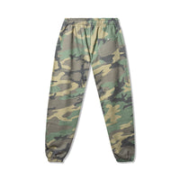 Back view of 40s & Shorties Rhinestone Sweatpants Camo – elastic cuffs and snap pocket