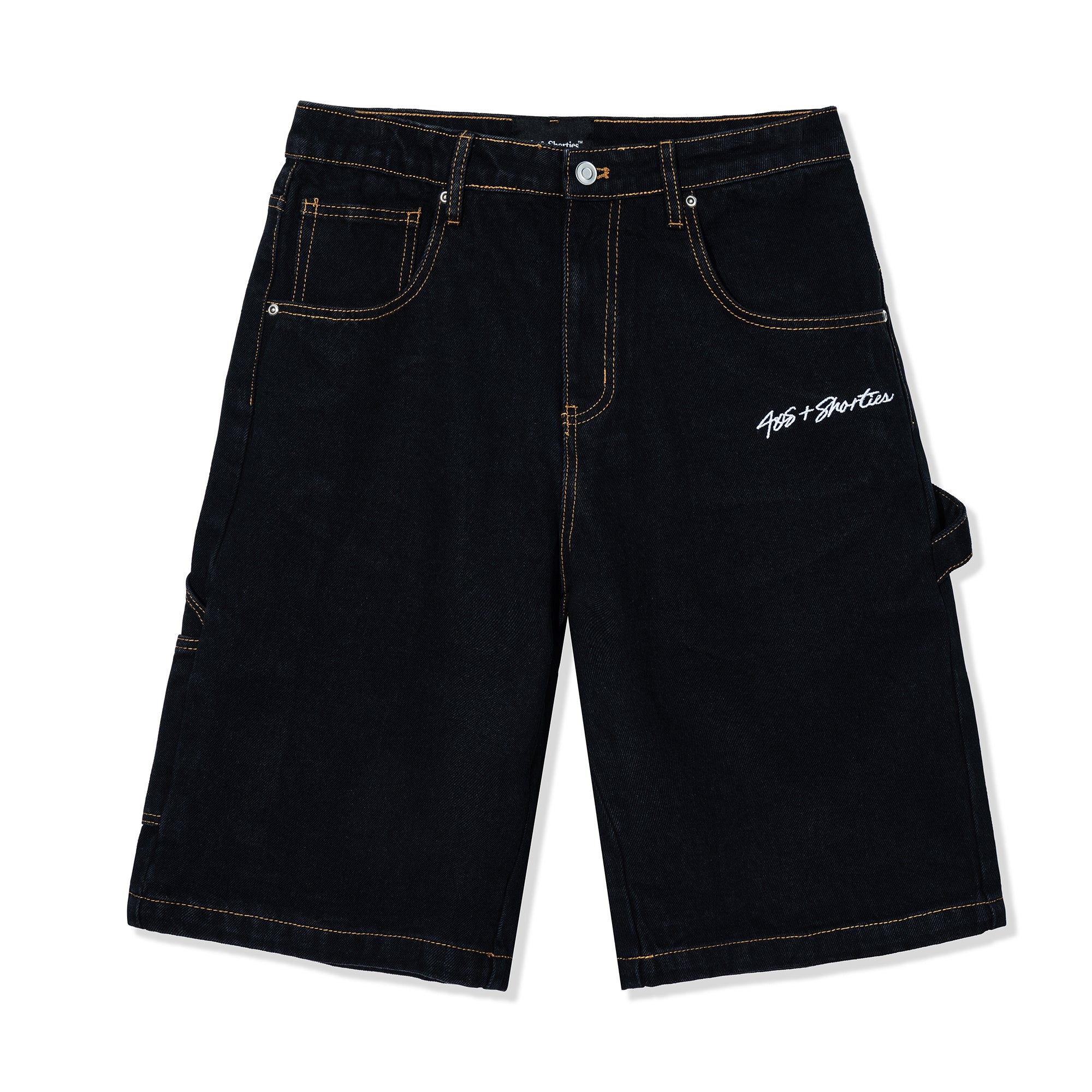 『SINNERS ATTIRE』Carpenter Denim Shorts Sinners Attire Black Carpenter Denim Shorts