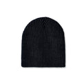 Back view of OG Text Beanie – Multi showing seamless rib-knit construction without visible branding