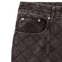 Detail of front pocket with tonal 40s & Shorties embroidery on Foreman Carpenter Pants
