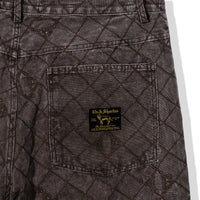 Close-up of branded rear patch label on Foreman Carpenter Pants