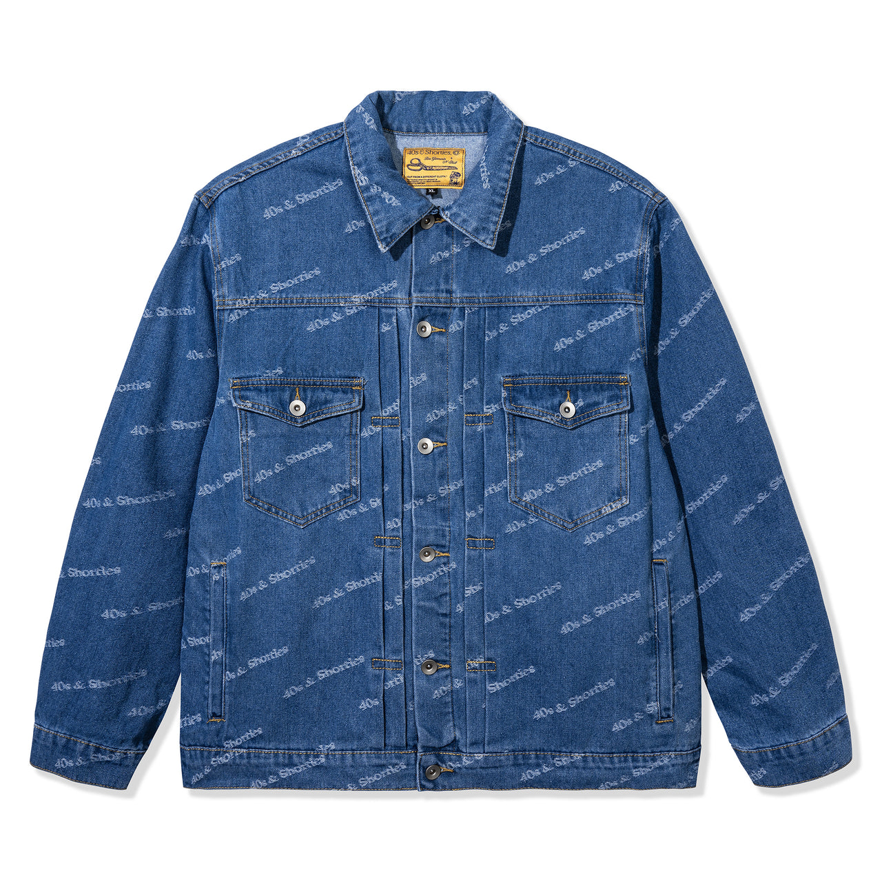 Text Logo Denim Jacket