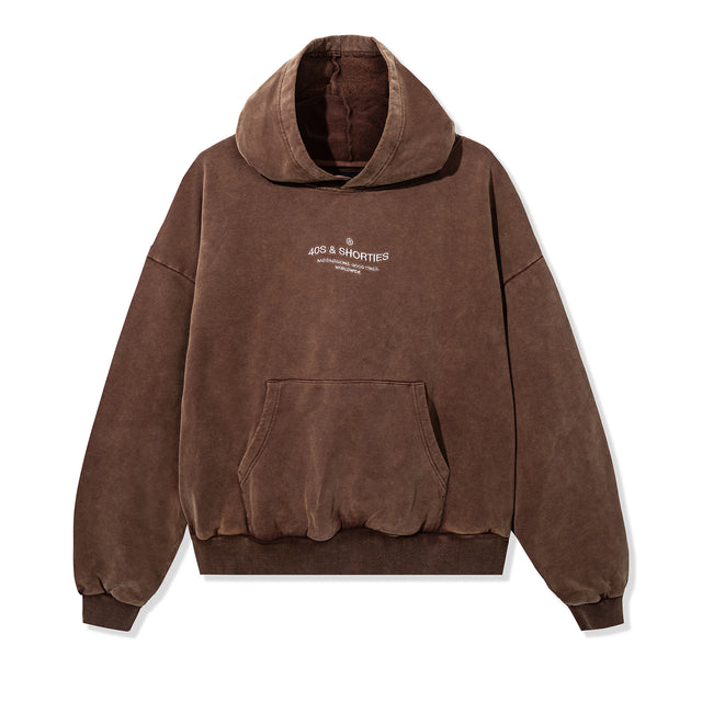 Wavy General Logo Hoodie Coyote – Front view with logo embroidery on chest
