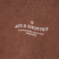 Wavy General Logo Hoodie Coyote – Close-up of front embroidery
