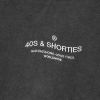 Wavy General Logo Hoodie Black – Close-up of front embroidery
