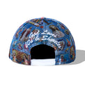 Rear view of blue Holyspirit Hat with embroidered God Loves 40s & Shorties text