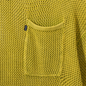 Close-up of chest pocket on Heavy Knit Pocket Tee in Olive
