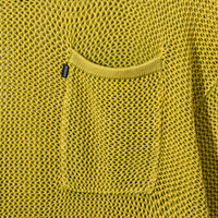 Close-up of chest pocket on Heavy Knit Pocket Tee in Olive
