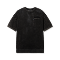 Front view of Heavy Knit Pocket Tee in Black by 40s & Shorties

