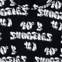 Close-up of hoodie chest graphic showing 40s & Shorties and "#1" print
