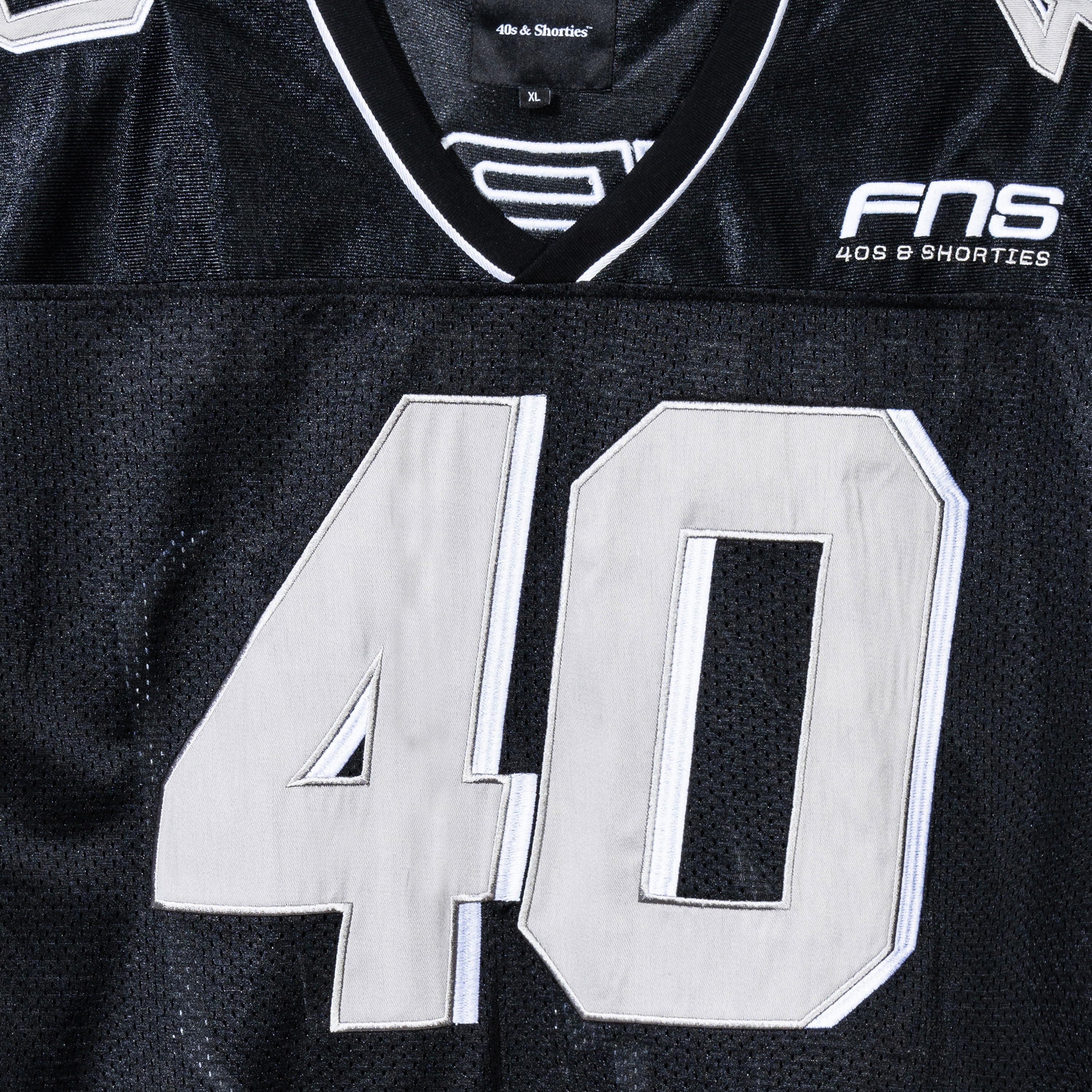 FUBAR Jersey – Black & White Football Mesh Jersey | 40s & Shorties