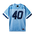 Front view of the Fubar Jersey in Blue by 40s & Shorties featuring large “40” appliqué and embroidered FNS logo on a mesh body.
