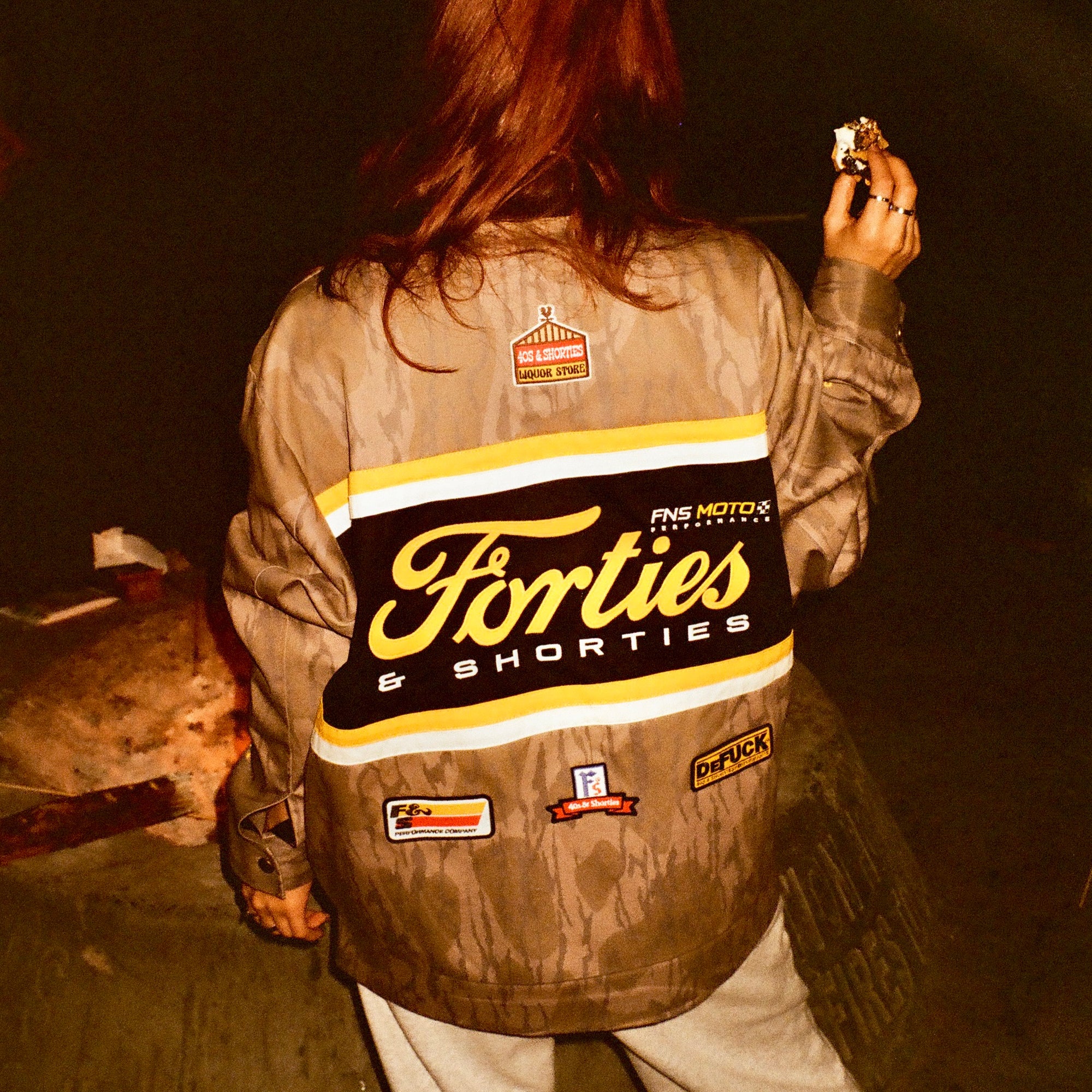 Camo Garage Jacket – Embroidered Racing Style Zip Jacket | 40s