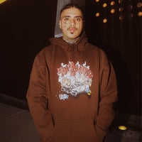 Lifestyle shot worn by model at night