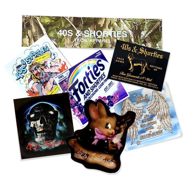 Fall 25 Sticker Set by 40s & Shorties – assorted streetwear-inspired stickers