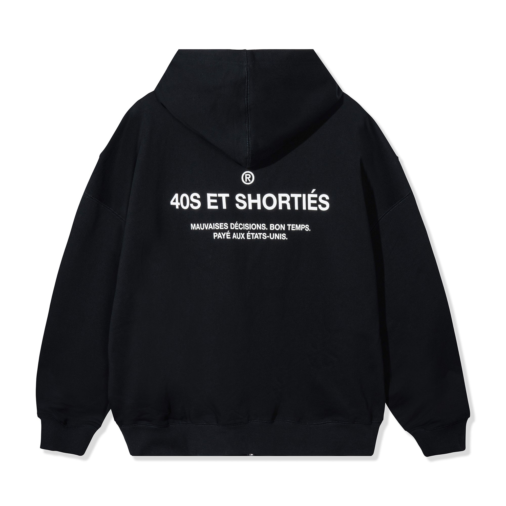 French General Zip Hoodie – Black | 40s & Shorties