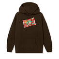 Front view of Gummy Hoodie with candy packet artwork on chest

