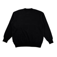 Back view of Toon Town Sweater in solid black
