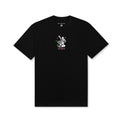 Tricks Tee Black – Front view with small chest print